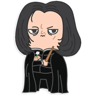 😒 Severus Snape Harry Potter Harry Potter, Severus Snape, Wizard, Magic, Professor telegram sticker