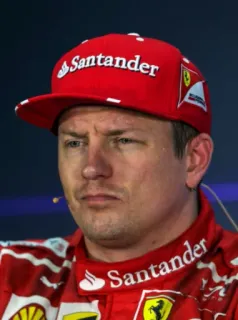 😕 Kimi Räikkönen fórmula 1, coche de carreras, piloto, deporte, ferrari telegram sticker