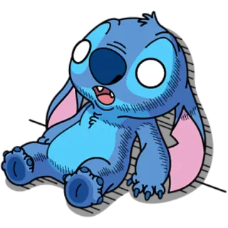 😱 Stitch Lilo & Stitch 만화, 외계인, 스티치, 릴로와 스티치, 디즈니, 캐릭터 telegram sticker