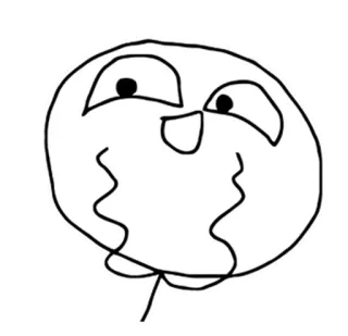 ® Meme, Rosto, Rabisco, Engraçado, Internet, Expressão, Desenho animado telegram sticker