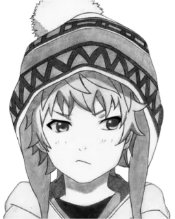 😡 Anime, Anak laki-laki, Topi, Potret telegram sticker