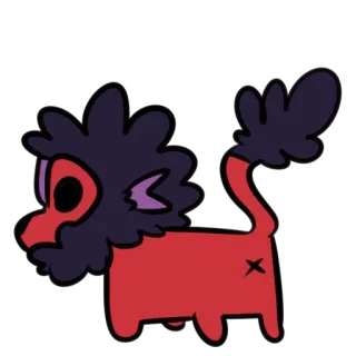 ❌ Cartoon, Tier, Illustration, Design, Kunst telegram sticker