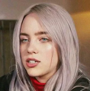 🤔 Billie Eilish คนดัง, เพลง, นักร้อง, Billie Eilish, ภาพเหมือน telegram sticker