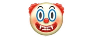 ✨ 小丑, 表情符号, 可怕, 搞笑 telegram sticker
