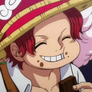 🍁 Shanks One Piece アニメ, ワンピース, シャンクス, キャラクター, 漫画 telegram sticker
