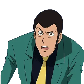 🙀 Arsène Lupin III Arsène Lupin, Anime Figur, Lupin der Dritte, Anime, Cartoon Figur, Illustration telegram sticker