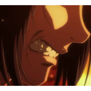 😠 Eren Yeager Attack on Titan attack on titan, eren yeager, anime, titã, mangá, estrondo, violência, militar, agressão telegram sticker
