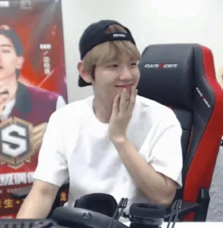 ❄️ Baekhyun kpop, cantor, exo, fofo, idol, asiático whatsapp sticker