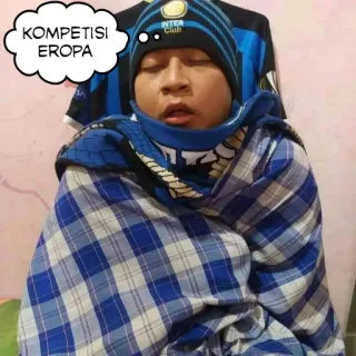 💤 KOMPETISI EROPA dormindo, cobertor, inverno, competição, europa telegram sticker