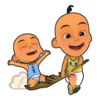 😊 Upin & Ipin dessin animé, animation, enfants telegram sticker