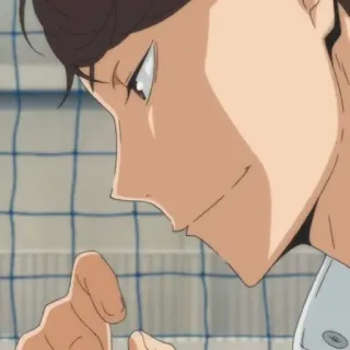 💗 Oikawa Tooru Haikyuu Anime, Haikyuu, Oikawa Tooru, Personaggio, Pallavolo, Sorrisetto telegram sticker