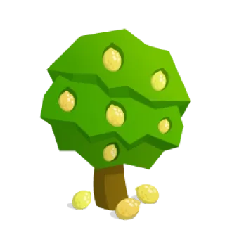 🍋 tree, lemon, fruit, plant, nature, food telegram sticker