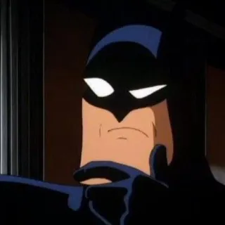 🎊 Batman Batman: The Animated Series Batman, DC Comics, superhero, comic book, animated, cartoon telegram sticker