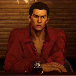 🤠 Kazuma Kiryu Yakuza Videogioco, Ritratto, Serio, Uomo, Kiryu, Yakuza telegram sticker