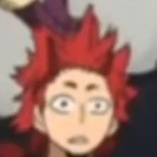 🥠 anime, cartoon, character, expression, red hair telegram sticker