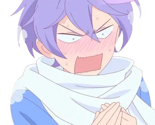 😳 Anime, Kreskówka, Zszokowany, Zaskoczony, Podekscytowany, Reakcja telegram sticker