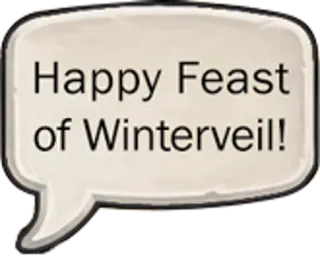 🎅 Happy Feast of Winterveil! festin, Hivernel, fête, célébration whatsapp sticker