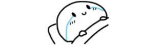 😭 piangere, triste, cartone animato, emozione, lacrime telegram sticker