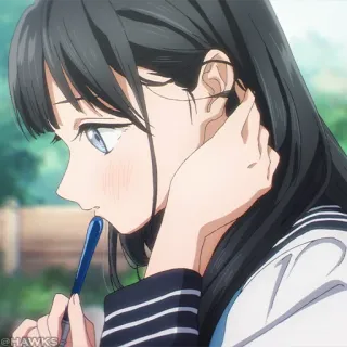 🎐 Anime, studentessa, teenager, ritratto, ragazza telegram sticker
