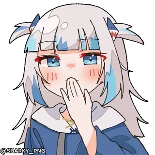 😘 Gawr Gura Hololive whatsapp sticker