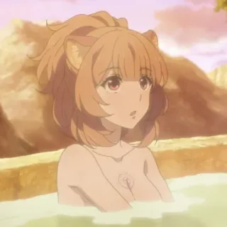 🧐 Raphtalia Rising of the Shield Hero Anime, Tanuki, Bagno, Raphtalia, Rising of the Shield Hero telegram sticker