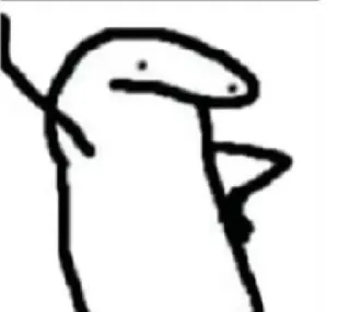 🙂 sticker, rabisco, desenho, personagem, boneco palito telegram sticker