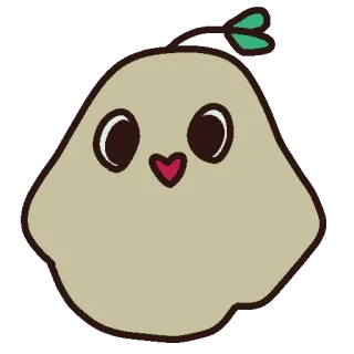👻 fofo, kawaii, planta, desenho animado, adesivo telegram sticker