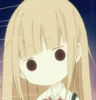 😶 anime, dziewczyna, słodkie, kreskówka, ilustracja telegram sticker