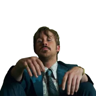 😟 Ryan Gosling acteur, man, portret, film, film whatsapp sticker