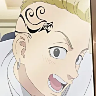🐉 Anime, Personaggio, Tatuaggio, Ritratto telegram sticker