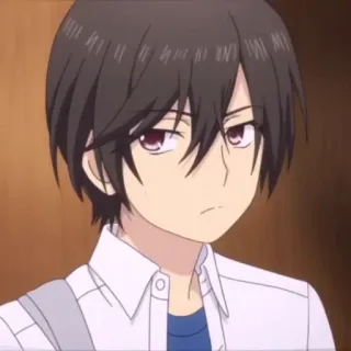 🧷 Yu Otosaka Charlotte animé, garçon, étudiant, cheveux bruns, Charlotte whatsapp sticker