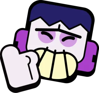 😁 Mortis Brawl Stars 브롤스타즈, 모티스, 비디오 게임, 캐릭터, 스티커 telegram sticker