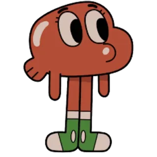 😯 Darwin Watterson The Amazing World of Gumball Dibujos animados, Pez, Animado, Naranja, Darwin, Gumball whatsapp sticker