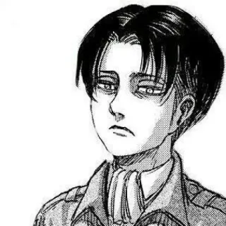 🎵 Levi Ackerman Attack on Titan anime, manga, character, attack on titan, levi whatsapp sticker