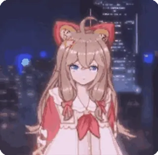 👍 Anime, Menina, Desenho animado, Fofo, Personagem, Animação whatsapp sticker