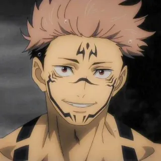 😉 Ryomen Sukuna Jujutsu Kaisen 动漫, 咒术回战, 宿傩, 两面宿傩, 咒灵, 漫画, 少年 telegram sticker
