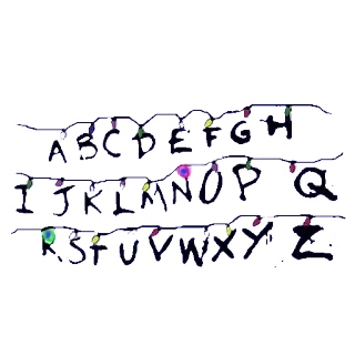 🔤 alphabet, lights, letters, decorative telegram sticker