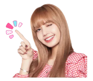 😉 Lisa kpop, guiño, lisa, blackpink, idol, chica, cantante telegram sticker