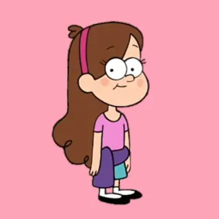 🧍‍♀ Mabel Pines Gravity Falls cartoon, girl, animation, character telegram sticker
