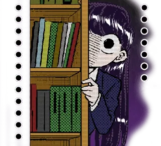 😡 Komi Shouko Komi Can't Communicate Anime, Manga, Komi không thể giao tiếp, Komi Shouko, Dễ thương, Sợ hãi telegram sticker