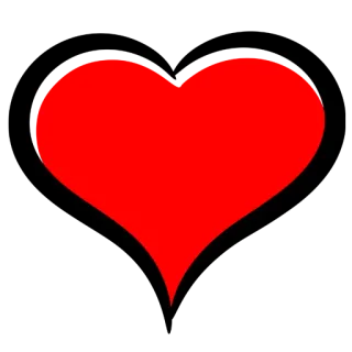 💋 corazón, amor, rojo, símbolo, san valentín, cariño telegram sticker