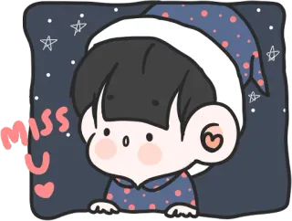 Polka Dot Boy :: @line_stickers whatsapp stickers