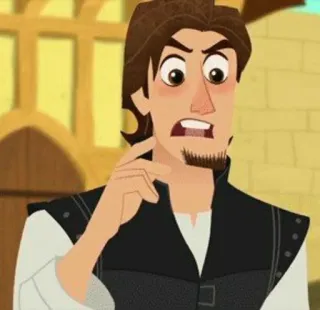 🖇 Eugene Fitzherbert Tangled disney, dibujos animados, animación, gracioso, enredados, eugene fitzherbert, flynn rider telegram sticker