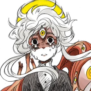 🤍 anime, manga, character, creature, monster, fantasy telegram sticker