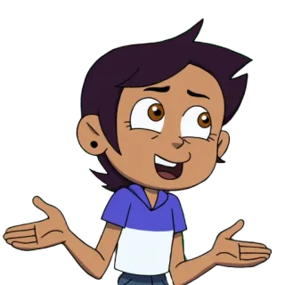 😀 Luz Noceda The Owl House Dibujos animados, Disney, Personaje, Chica, Lindo telegram sticker