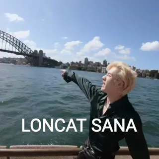 💰 LONCAT SANA whatsapp sticker
