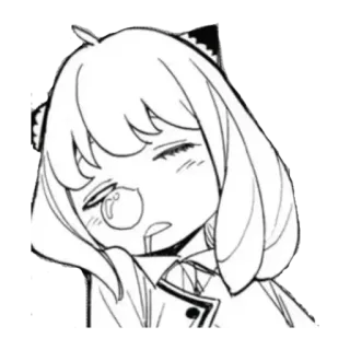 😴 Anya Forger Spy × Family Anya, Spy x Family, anime, manga, sleepy, cute, fanart telegram sticker