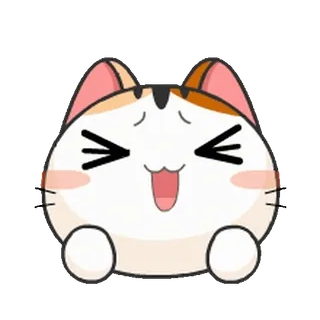 ☺️ แมว, น่ารัก, คาวาอิ, สติกเกอร์, สัตว์, การ์ตูน telegram sticker