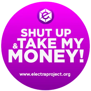 💵 SHUT UP &TAKE MY MONEY! cale-se e pegue meu dinheiro, Meme, Internet, Popular, Humor, Engraçado, Projeto Electra telegram sticker
