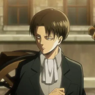 ☁️ Levi Ackerman Attack on Titan anime, attack on titan, levi, levi ackerman, cartoon telegram sticker